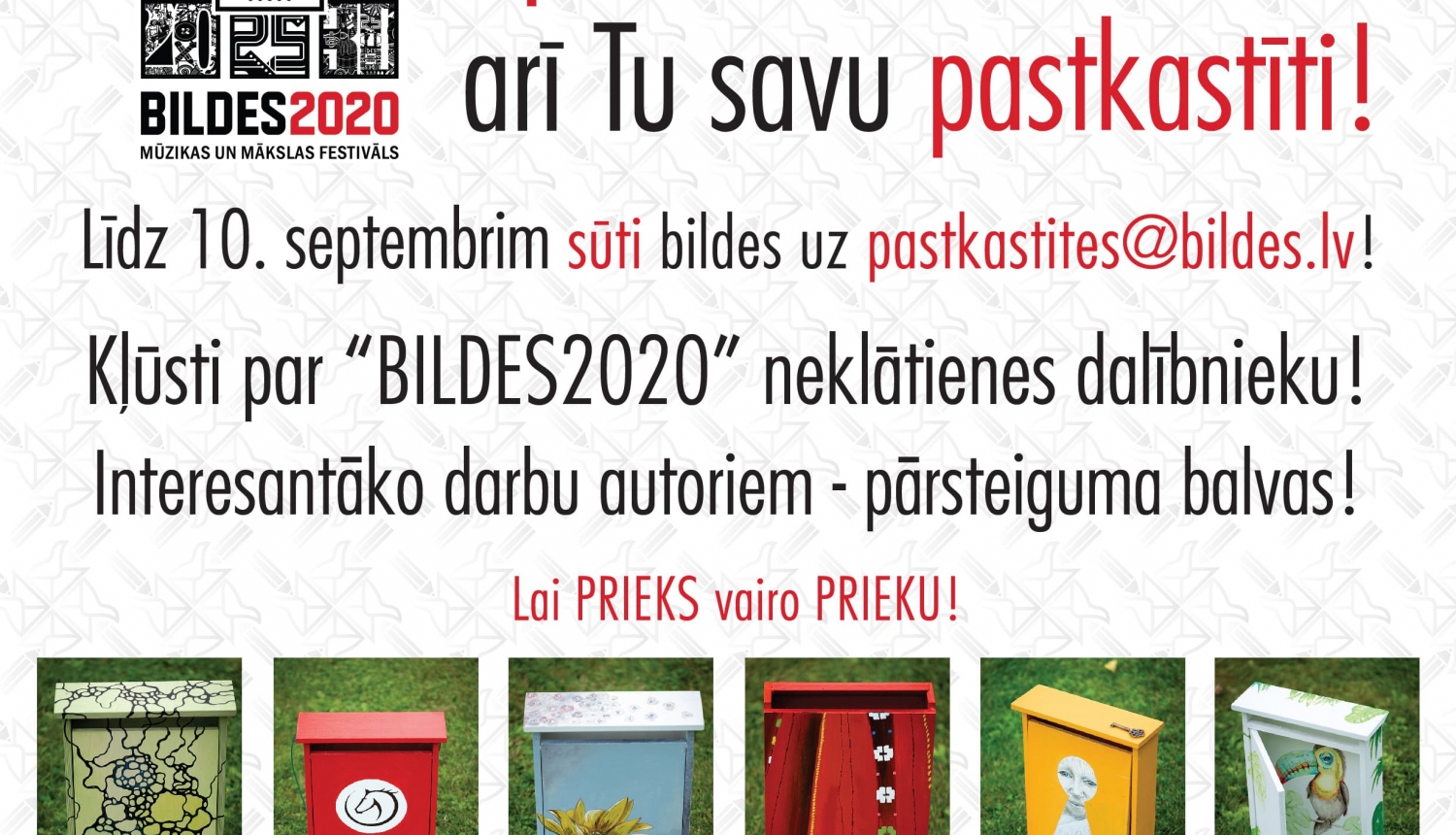 ApGLEZNO un noBILDĒ arī Tu savu pastkastīti!