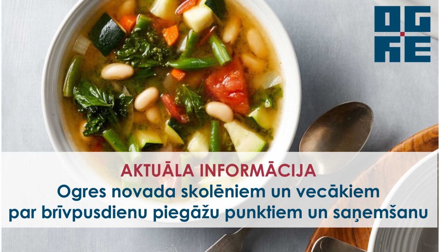 Aktuālā informācija par skolēnu pusdienu saņemšanu