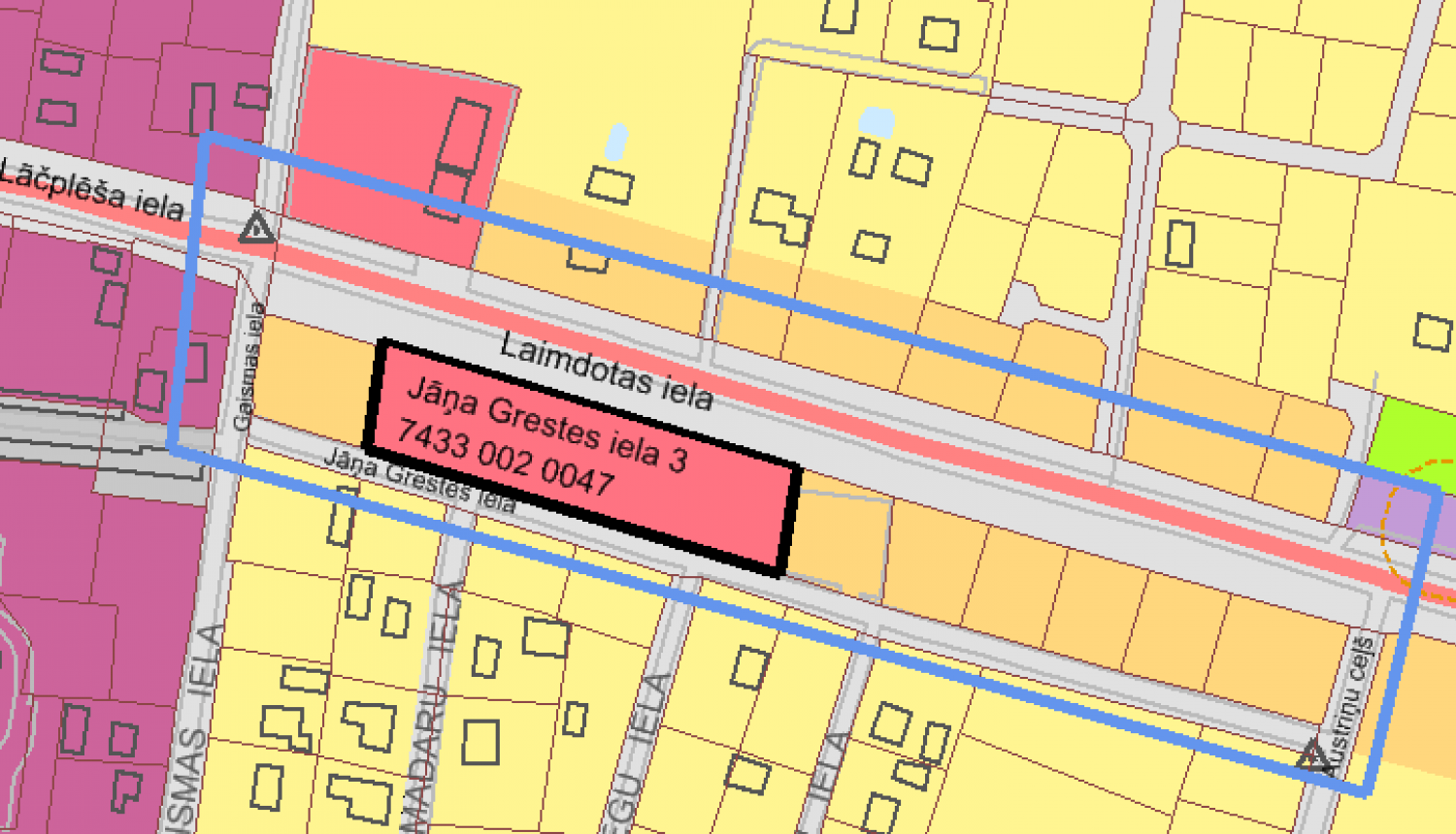 Fragments no Lielvārdes novada teritorijas plānojuma 2016.–2027.gadam