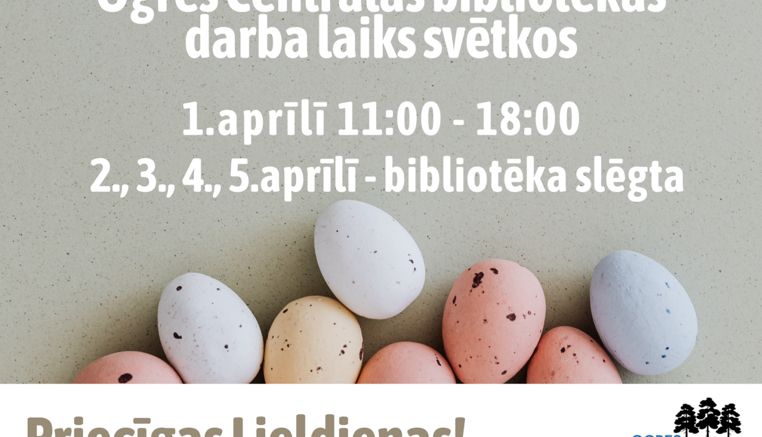 Bibliotēkas darba laiks svētkos