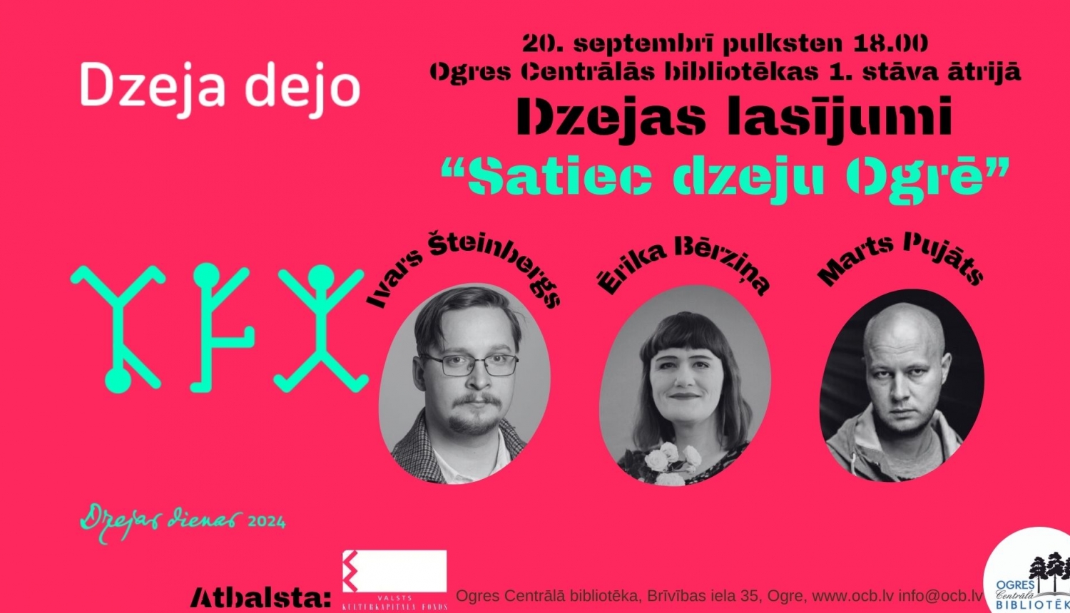 Dzejas dienām veltīti lasījumi OCB 20.09.2024.