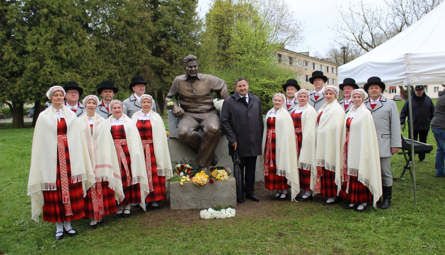 Edgaram Kauliņam 120 piemiņas pasākumi Lielvārdē 26.04.2023. 