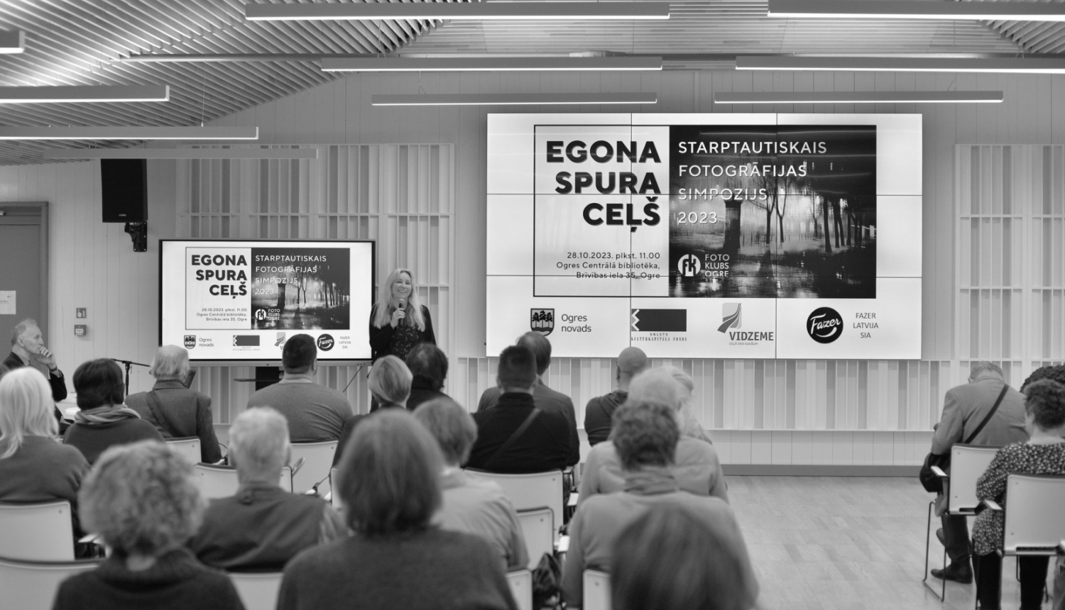 Fotogrāfijas simpoziju “Egona Spura ceļš” Ogres Centrālajā bibliotēkā