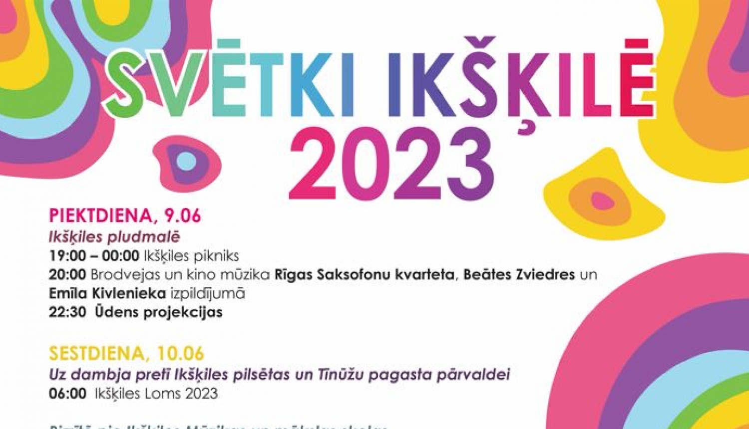 IKŠĶILES SVĒTKI 2022 plakāts