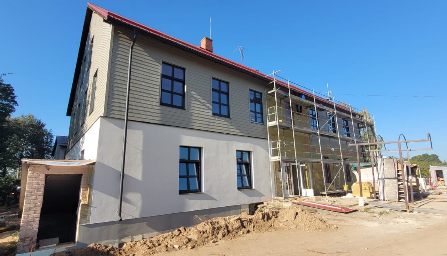 Bijušās Kaibalas skolas pārbūve 09.2023.