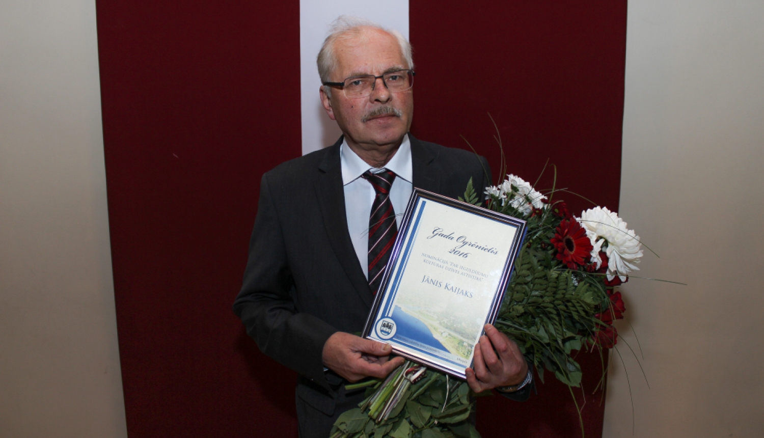 Jānim Kaijakam piešķir Ogres Goda pilsoņa titulu