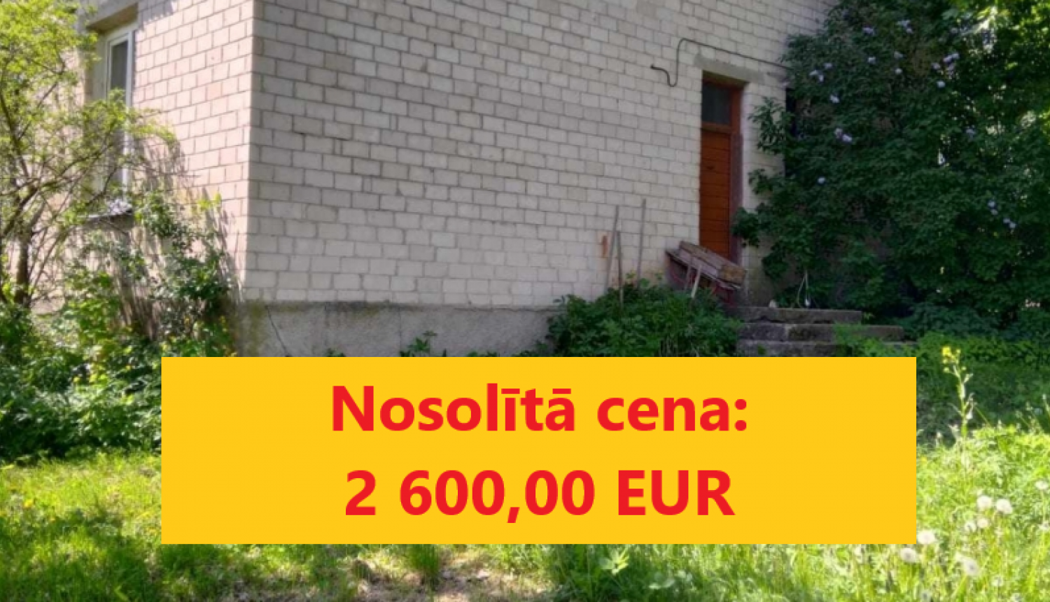 Noslēgusies izsole Kalnlāses 5