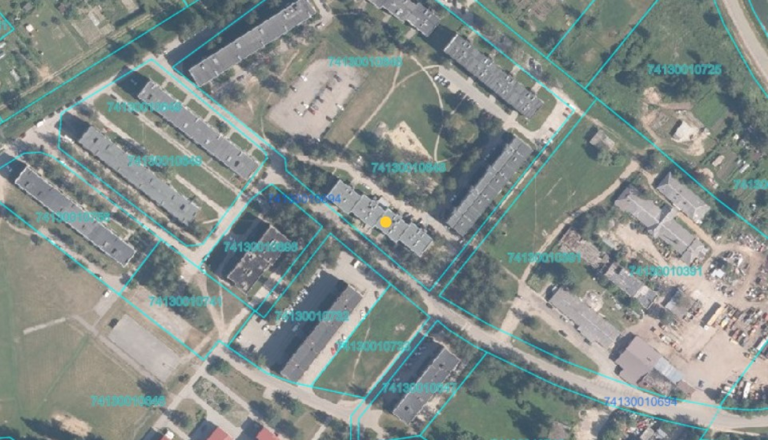 Nekustamā īpašuma Avotu iela 1-44, Lielvārde, Ogres novads, kadastra numurs 7413 900 1163, atsavināšanas ceturtā izsole. Karte ar īpašuma atrašanās vietu