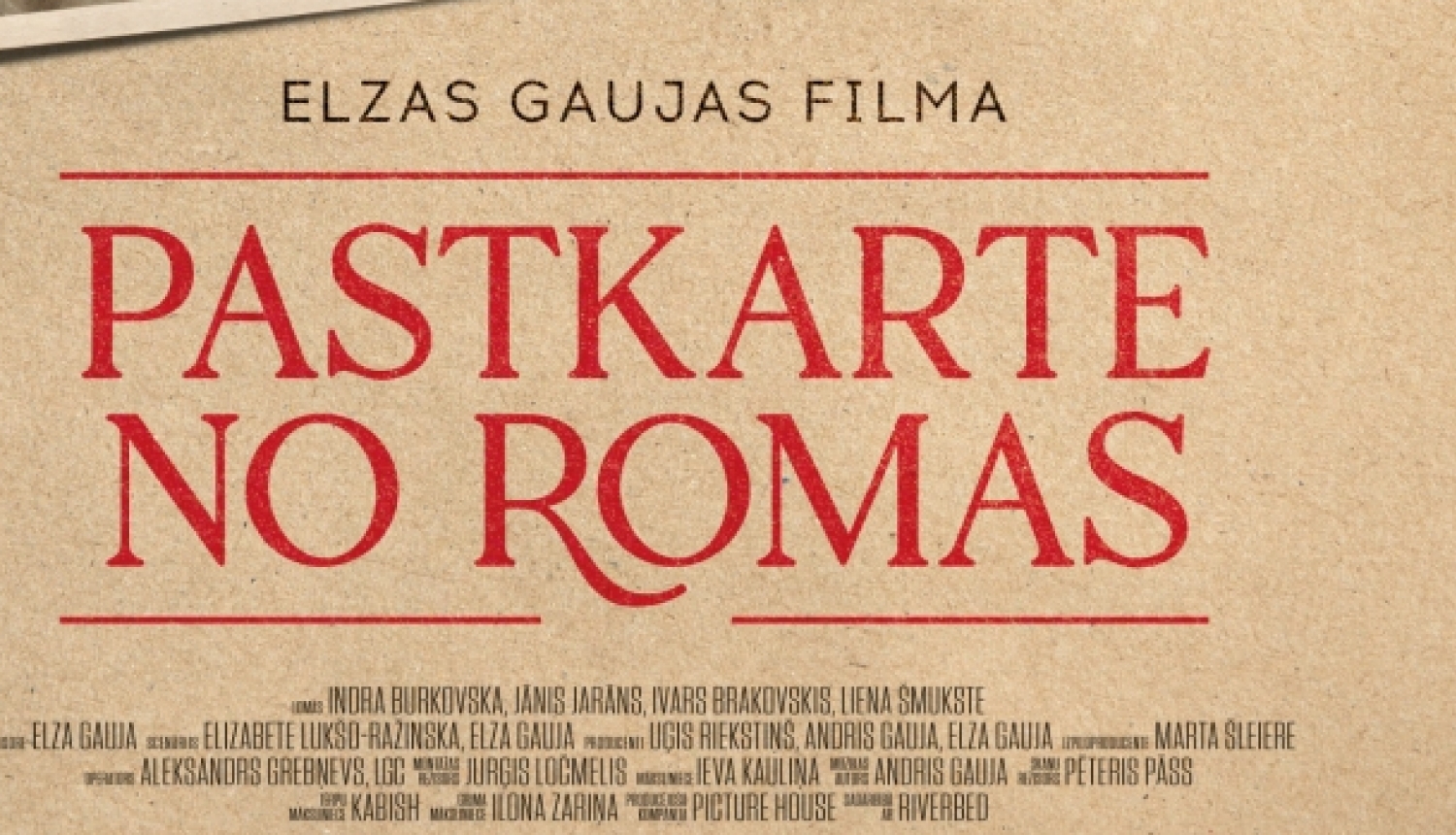 Plakāts kino Pastkarte no Romas Ķegumā 24.01.2024