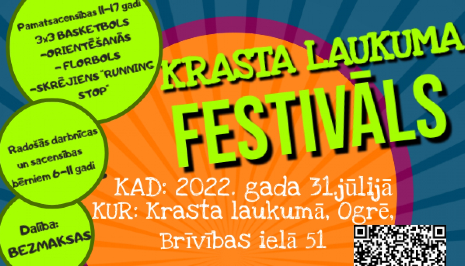 Krasta laukuma festivāla afiša