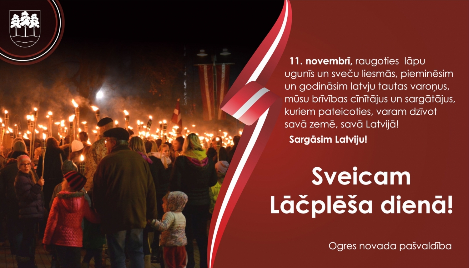 Apsveikums Lāčplēša dienā