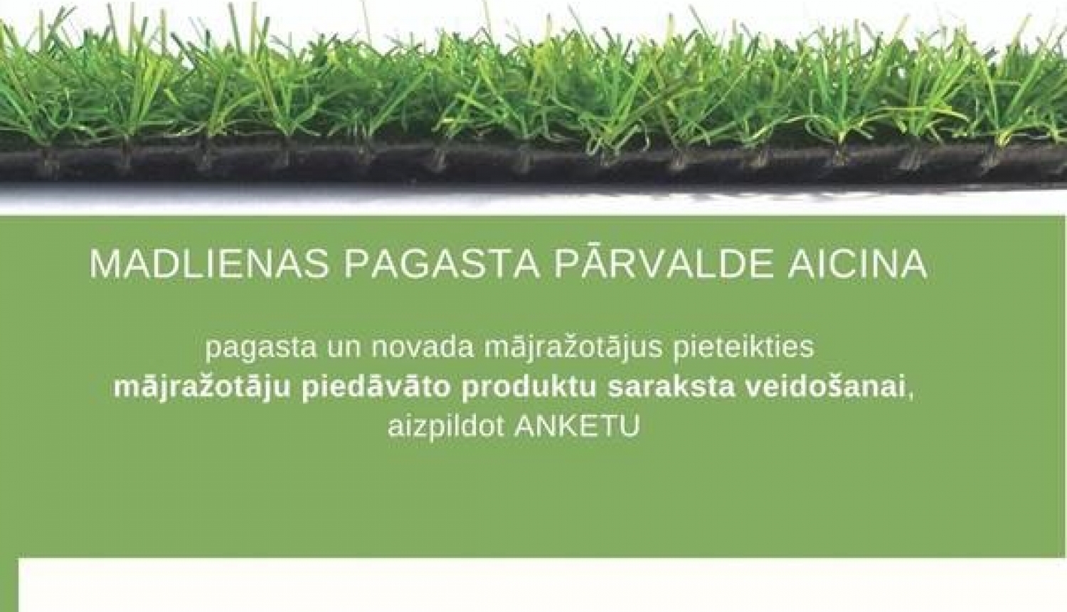 Madlienas pagasta pārvalde aicina pieteikties mājražotājus