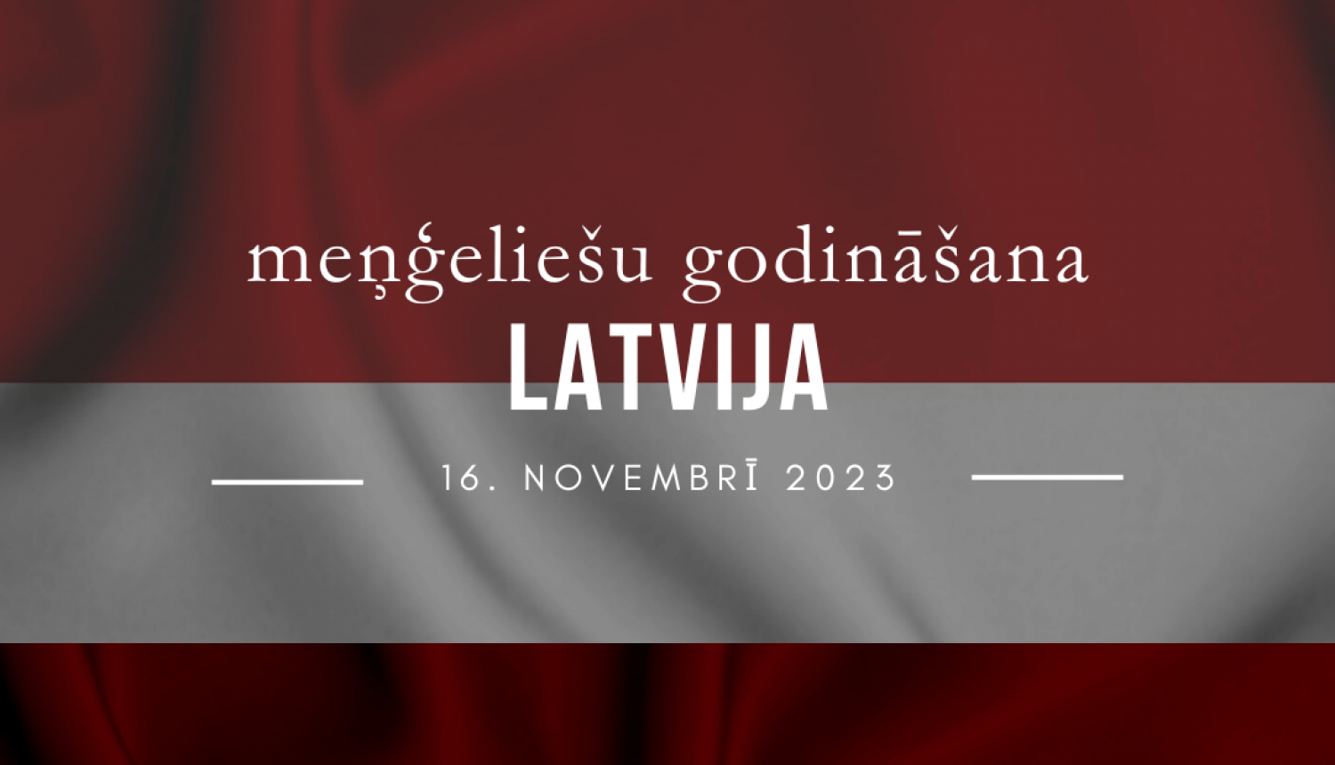 Meņģeliešu godināšana 16.11.2023. plakāts