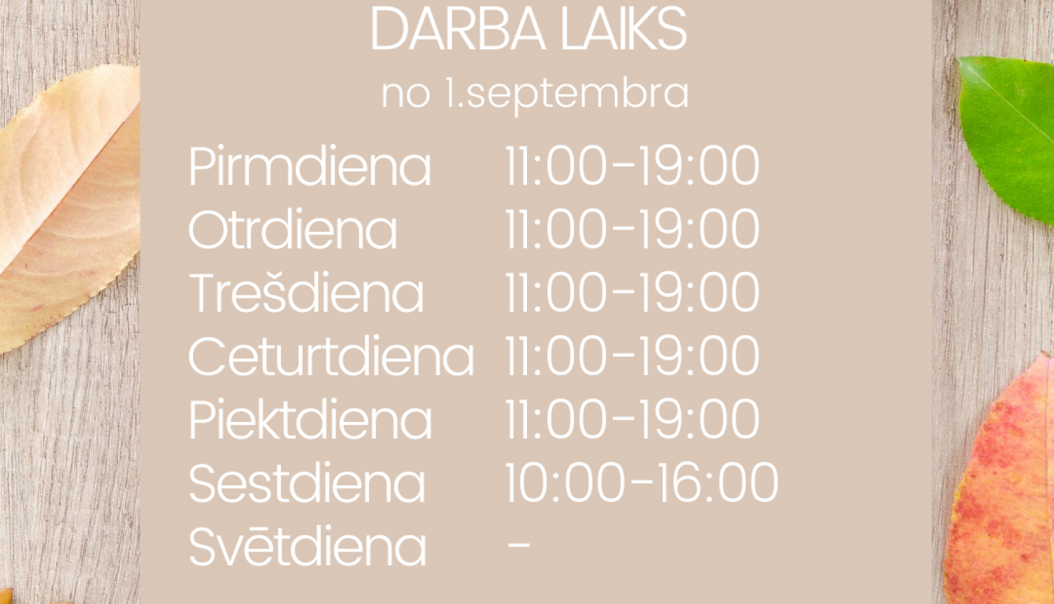 No 1.septembra izmaiņas bibliotēkas darba laikā
