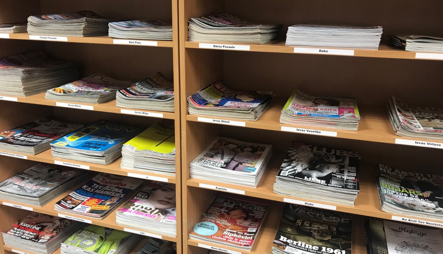 OCB pieejams plašs periodisko izdevumu klāsts