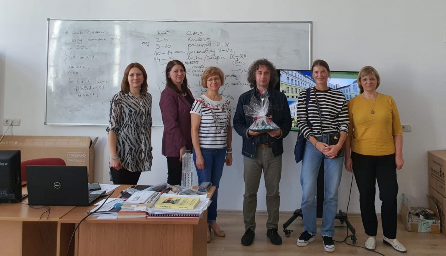 Ogres 1.vidusskolas komanda Rumānijas izglītības iestādē Erasmus+ ietvaros