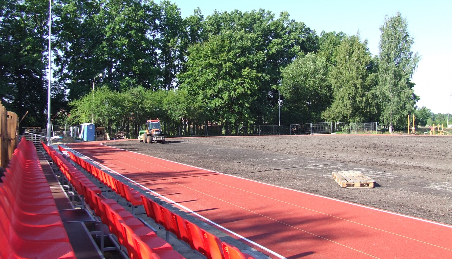 Notiek Ogresgala pamatskolas stadiona rekonstrukcija