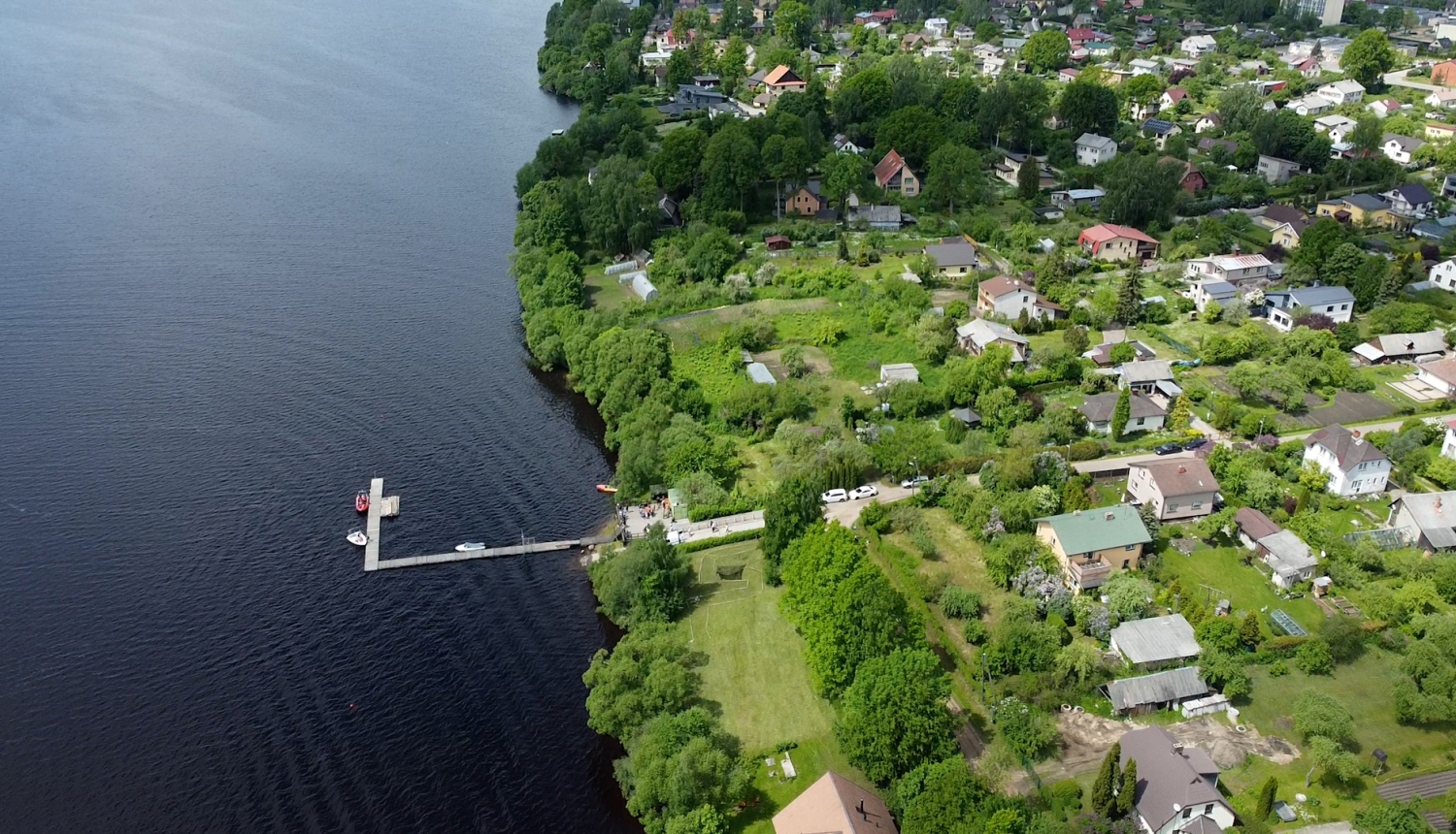 Lielvārdes jahtu ostas aerofoto