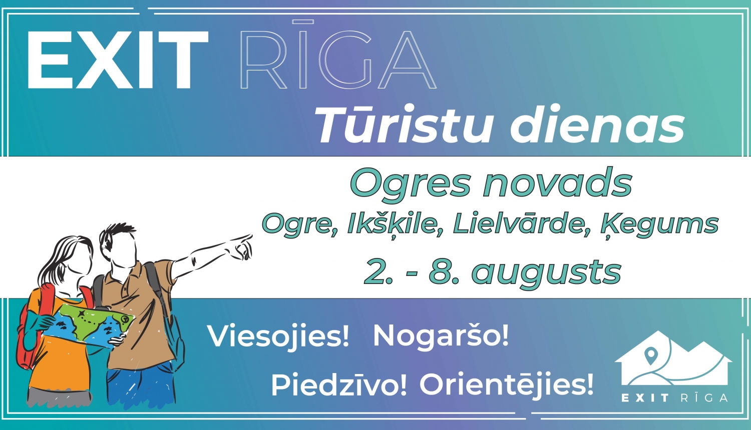 Exit Riga plakāts Ogres novada posms