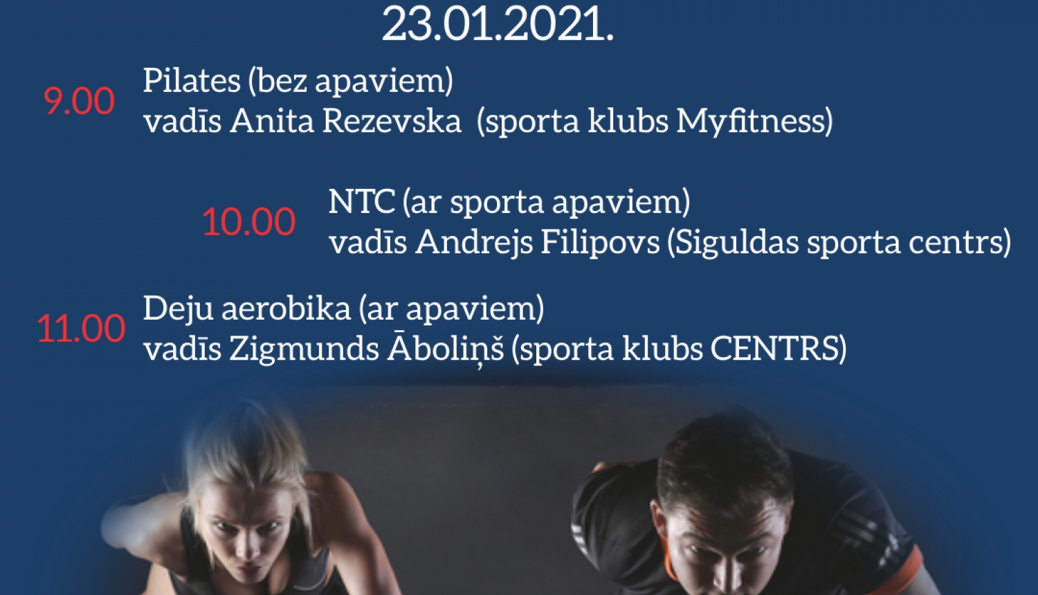 Oveselība aicina uz tiešsaistes nodarbībām "Vingro vesels Ogrē"