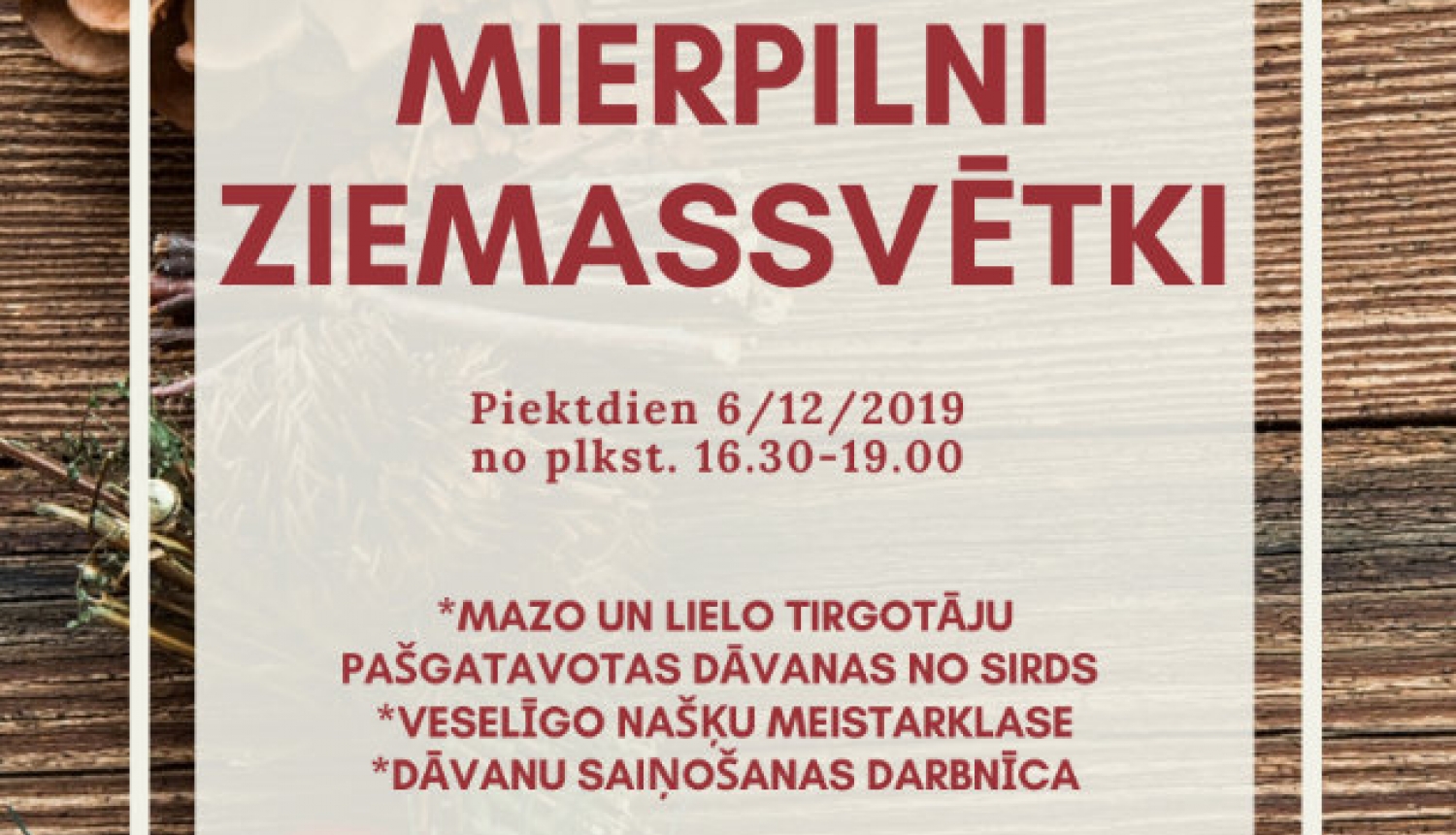 Ikšķiles Brīvajā skolā notiks Ziemassvētku tirdziņš