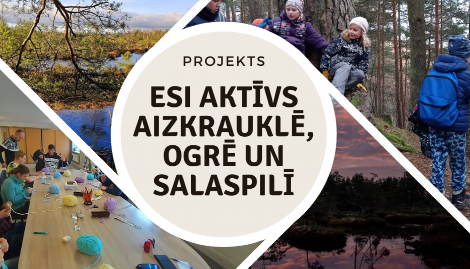 Projekta Esi aktīvs Aizkrauklē, Ogrē un Salaspilī informatīvais plakāts