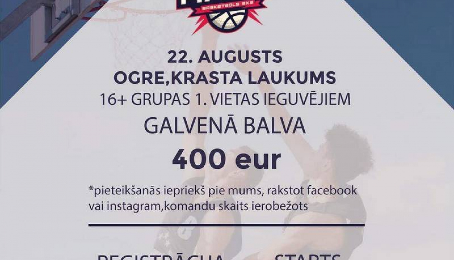 22. augustā Krasta laukumā RAGS ielu basketbola turnīrs