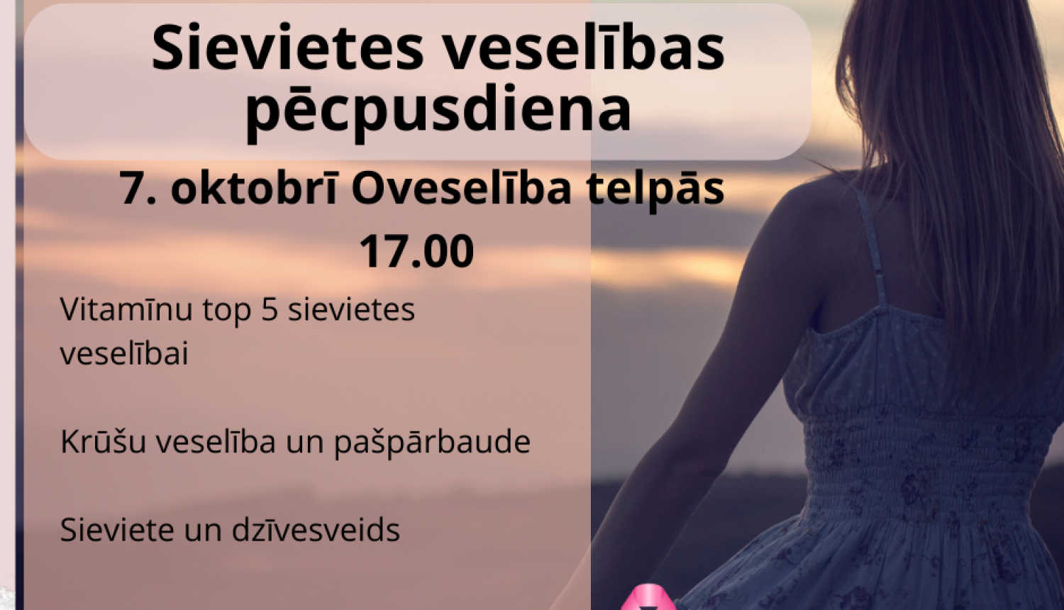 Sievietes veselības pēcpusdiena