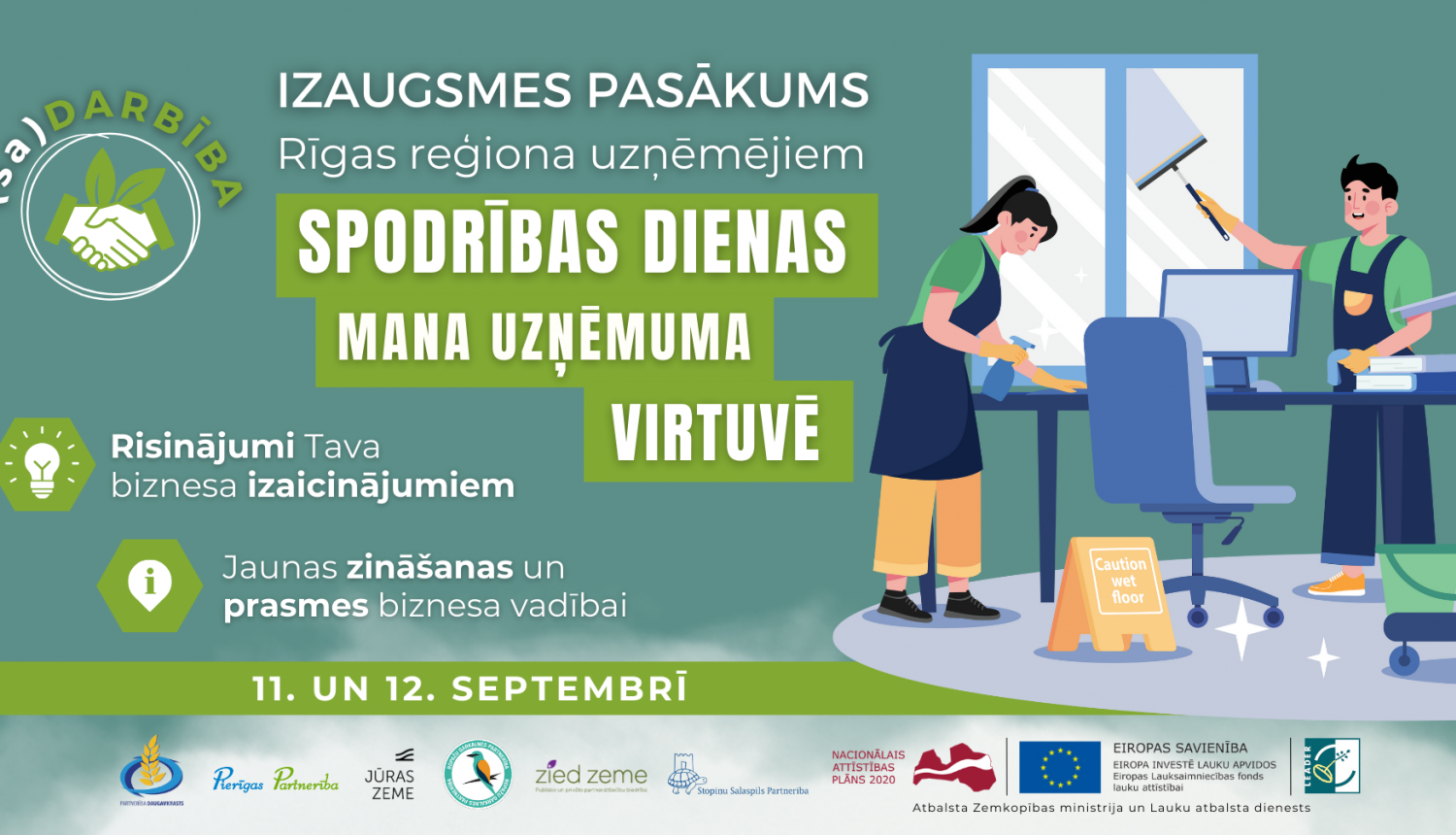 Afiša: izaugsmes pasākums Rīgas reģiona uzņēmējiem "Spodrības dienas mana uzņēmuma virtuvē"