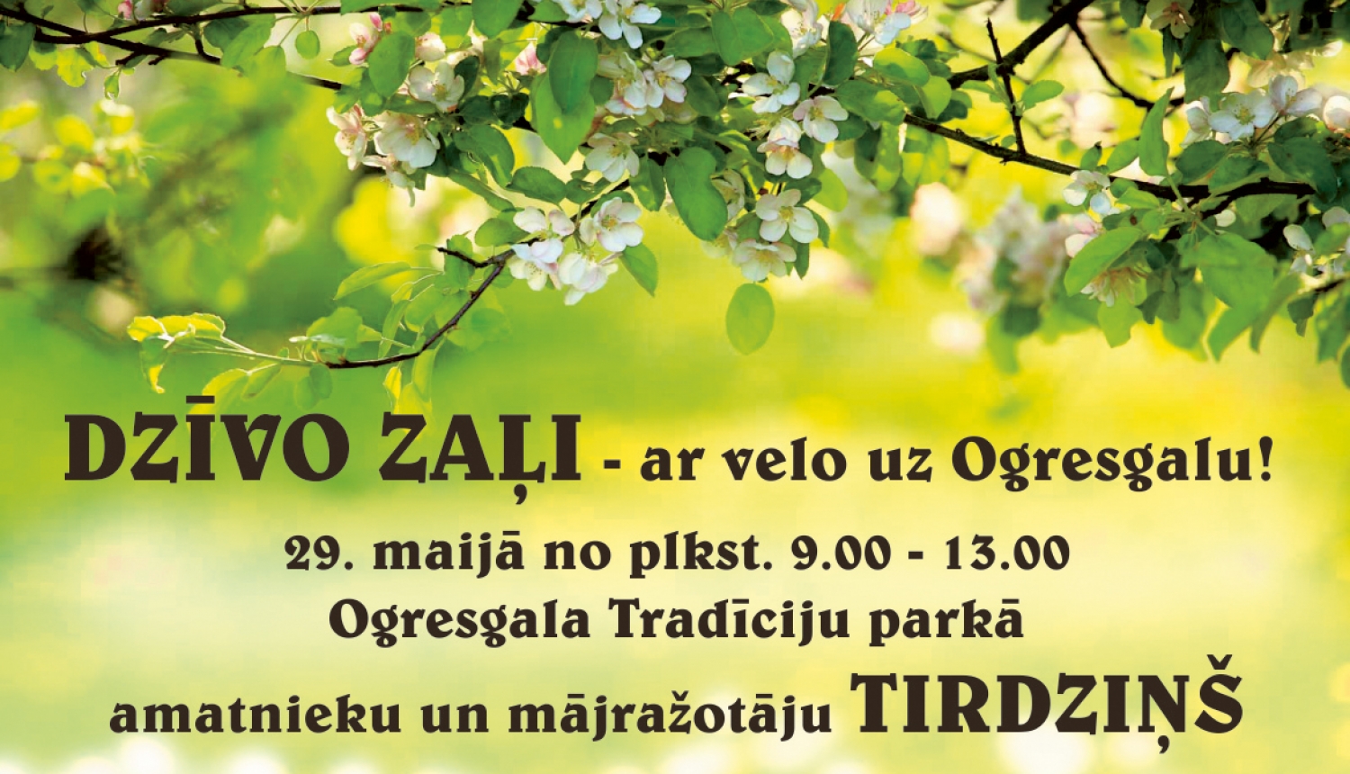 Dzīvo zaļi - ar velo uz Ogresgalu