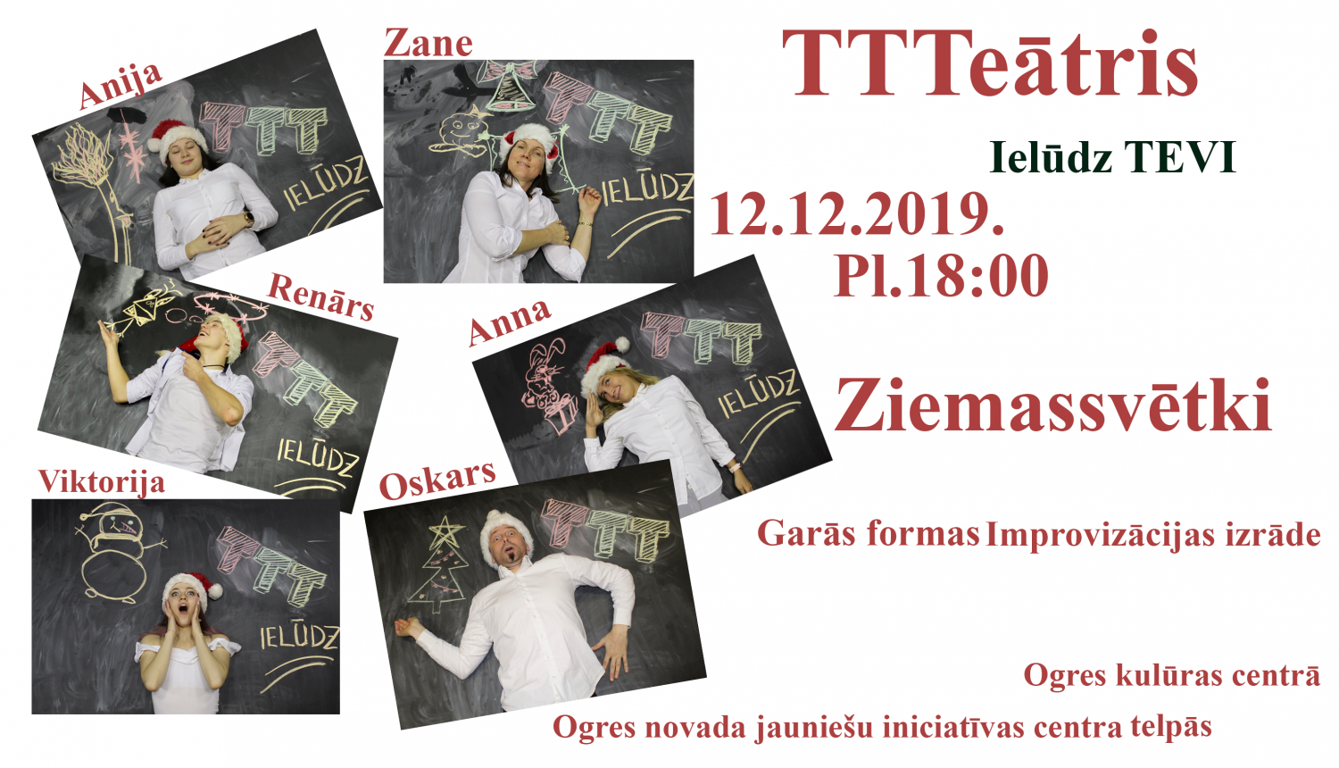 Improvizācijas apvienība "TTTeātris" aicina uz izrādi