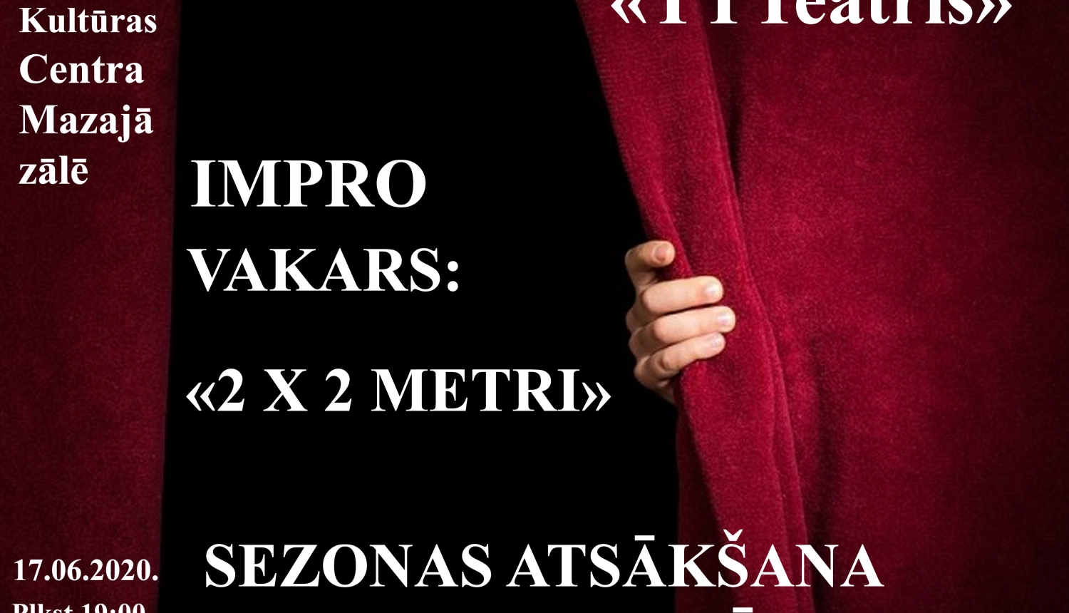 “TTTeātris” aicina uz izrādi “2X2 metri”