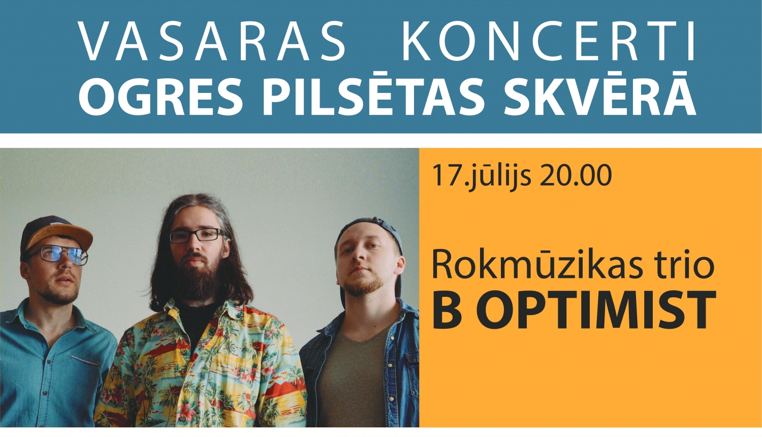 Ogrē atklās brīvdabas koncertciklu VASARAS KONCERTI PILSĒTAS SKVĒRĀ