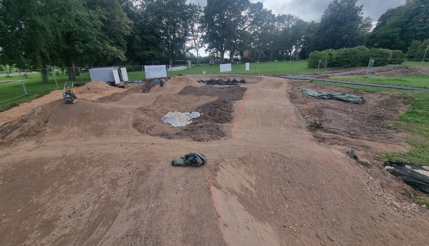 Velotrases būvniecība Madlienā 08.2024.