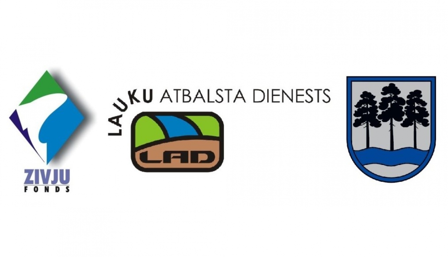 Zivju fonda, Lauku atbalsta dienesta un Ogres novada logo