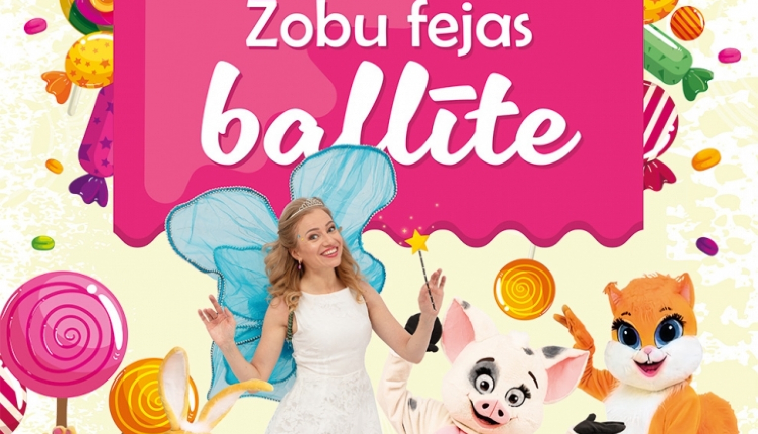 Izrāde bērniem "Zobu fejas ballīte" plakāts 05.04.2024