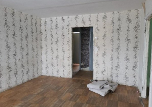 Nekustamā īpašuma Skolas ielā 11-4, Lauberē, atsavināšanas trešā izsole. Istaba.