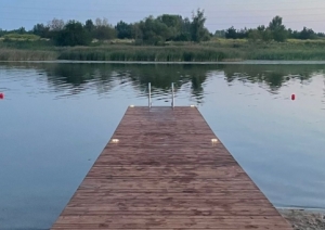Jauns aprīkojums vecupes pludmalē